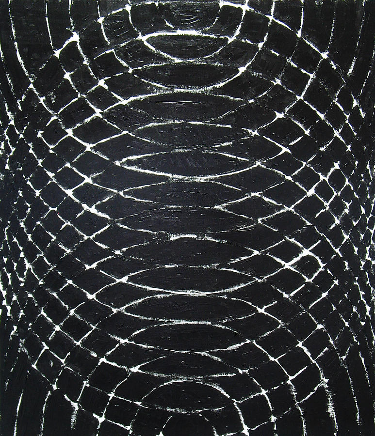 Nature Painting - Concentric Black Ripples by Kazuya Akimoto