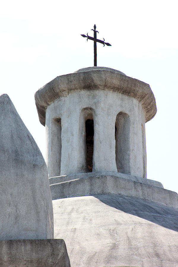 Concepcion Mission Bell Tower Closeup 2 Photograph by Mary Bedy