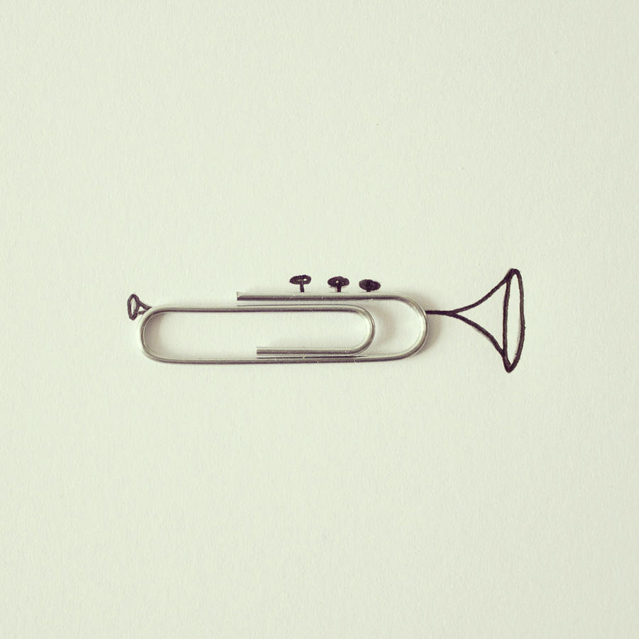 Conceptual trumpet Photograph by Cintascotch