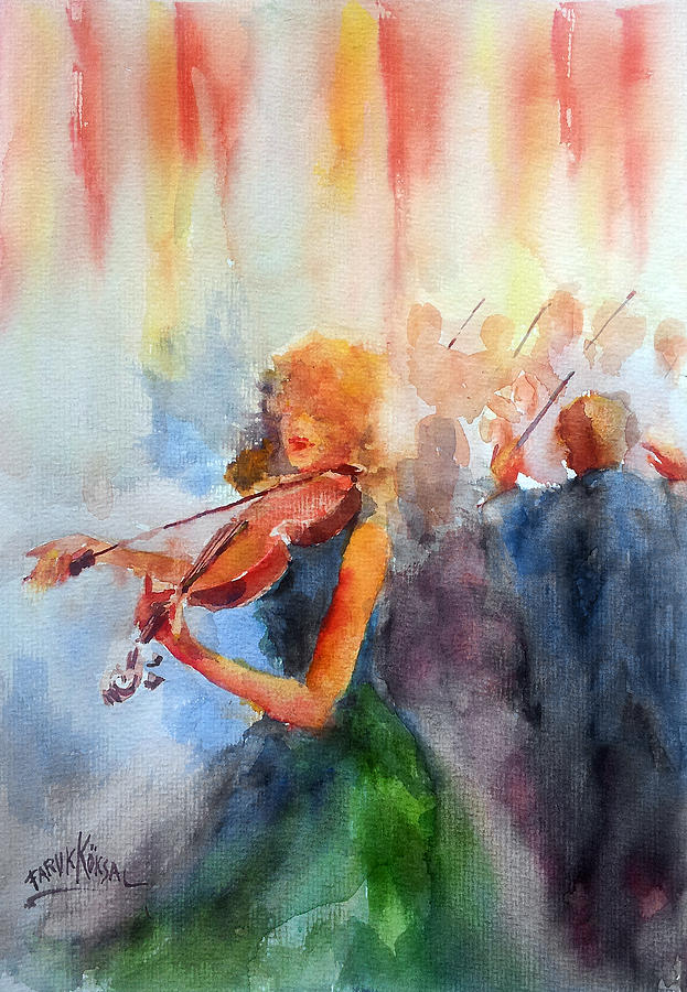 Concert Painting by Faruk Koksal