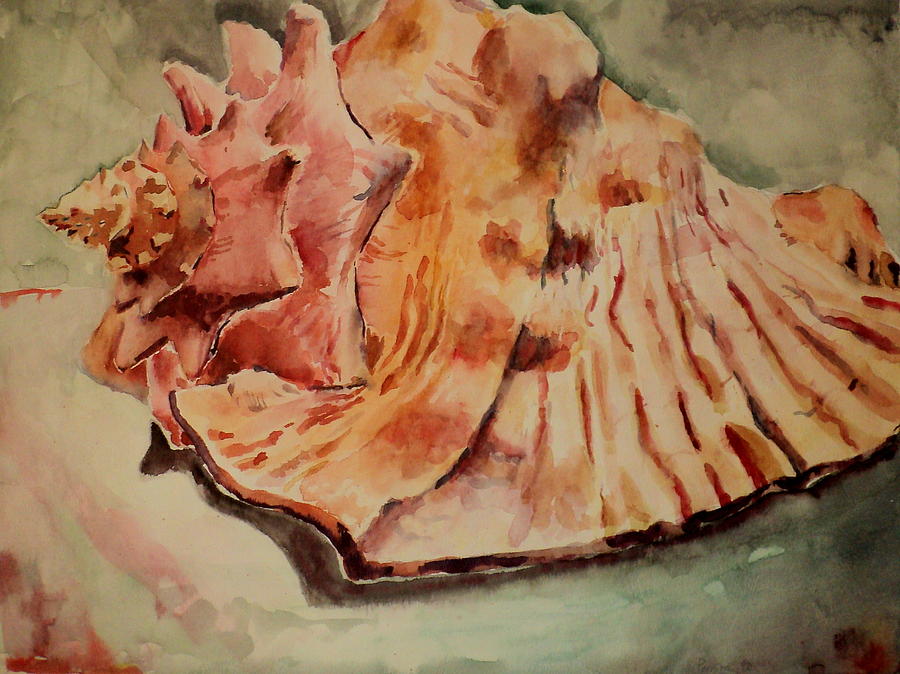 Venice Beach Painting - Conch Contours by Jeffrey S Perrine
