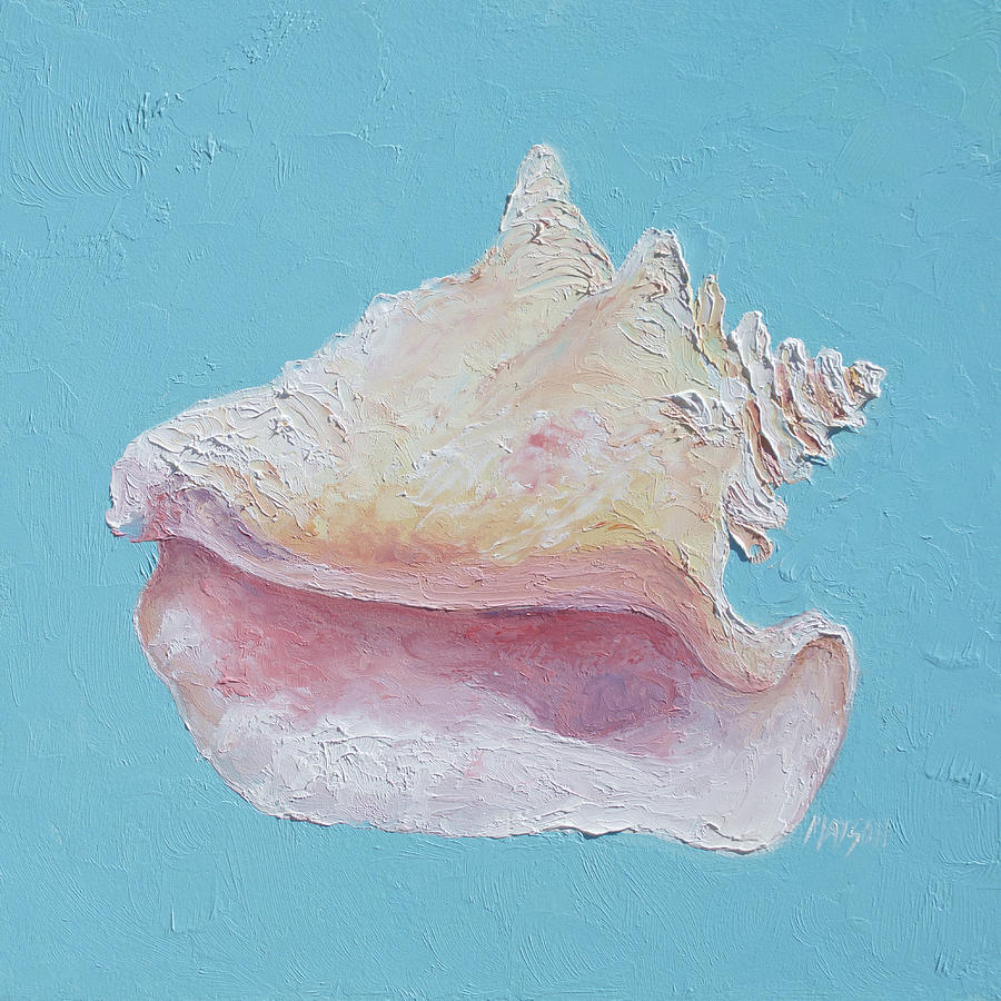 Conch Shell Painting by Jan Matson