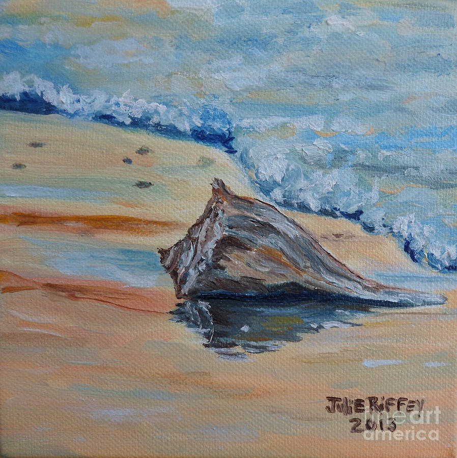 Conched Out Painting by Julie Brugh Riffey