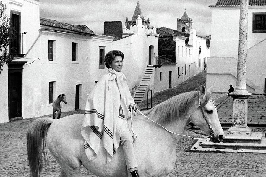 Conchita Cintron Riding A Horse Photograph by Henry Clarke