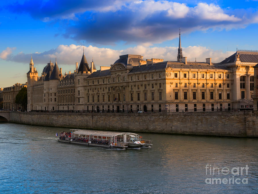 Conciergerie and the Seine River Paris Photograph by Louise Heusinkveld