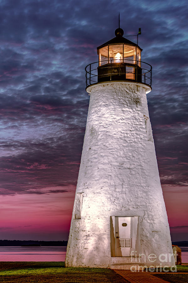 Concord lighthouse at sunrise Photograph by Izet Kapetanovic