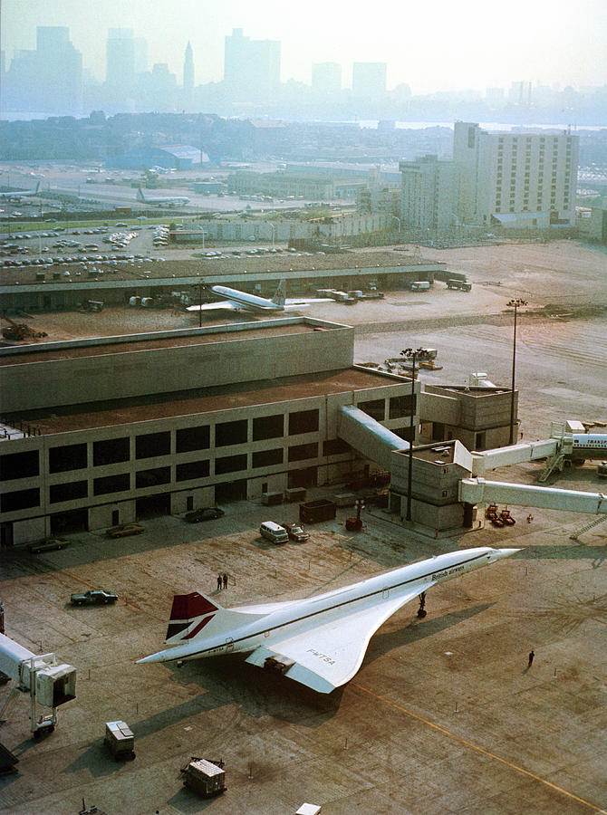 Concorde At An Airport Photograph by Us National Archives