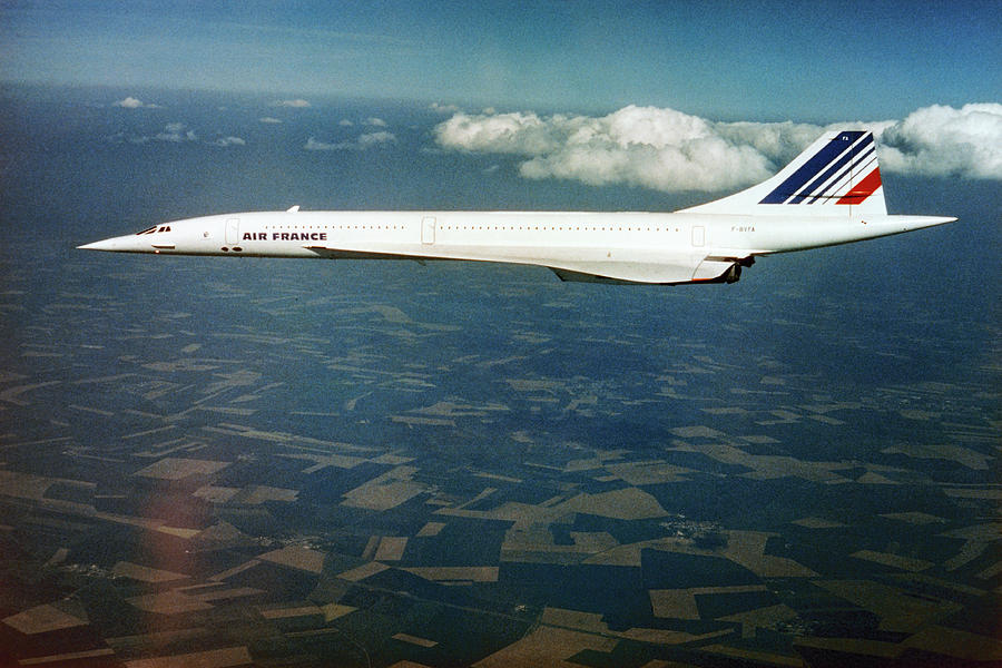 Transportation Photograph - Concorde In Flight by Us National Archives