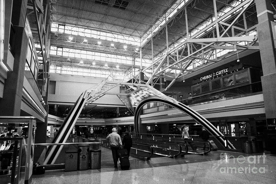 Concourse B At Denver International Airport Colorado USA Photograph By ...