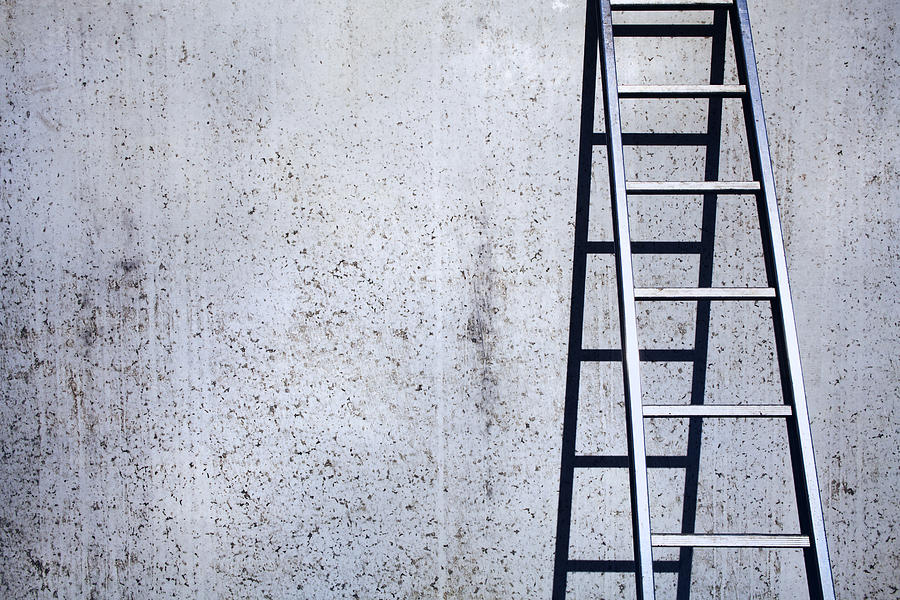 Concrete and ladder background Photograph by Ramberg