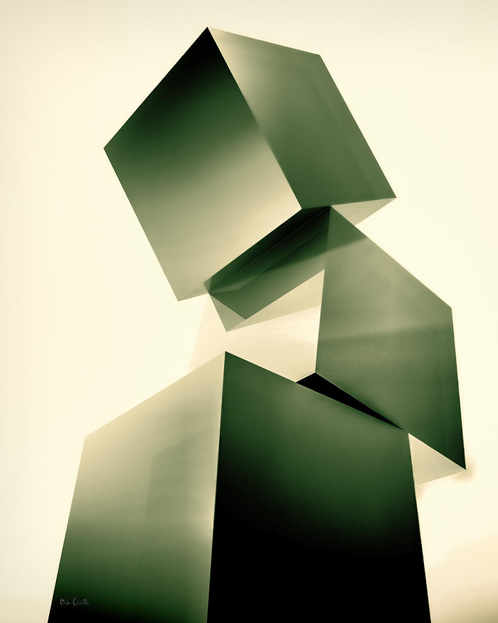 Cube Photograph - Condescending Cubes by Bob Orsillo