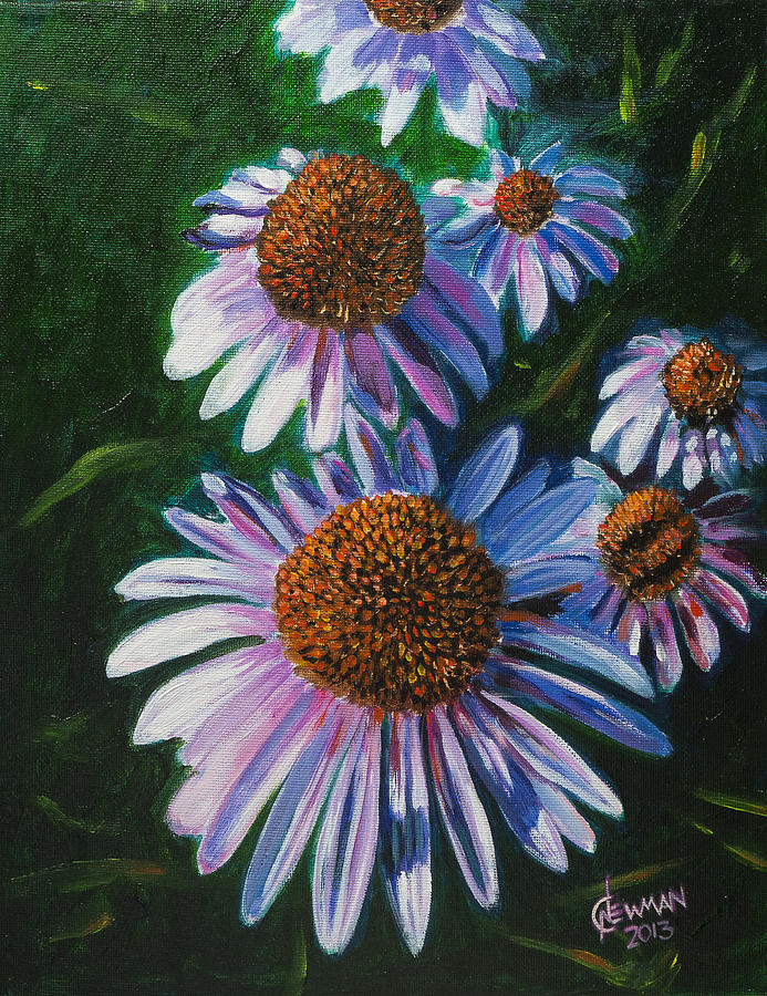 Cone Flowers Painting by Curtis Newman - Fine Art America