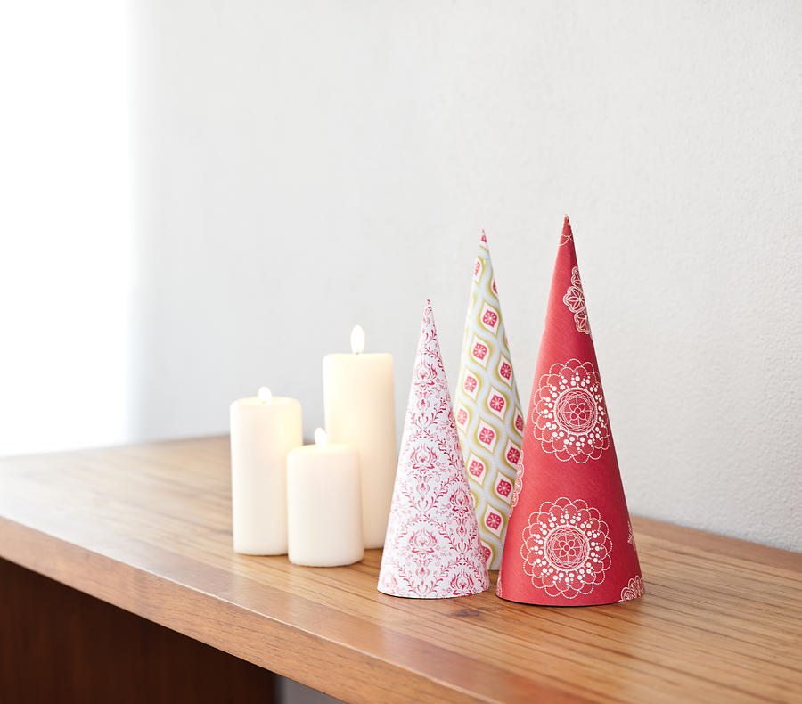Cone shape Christmas decoration Photograph by U Schade