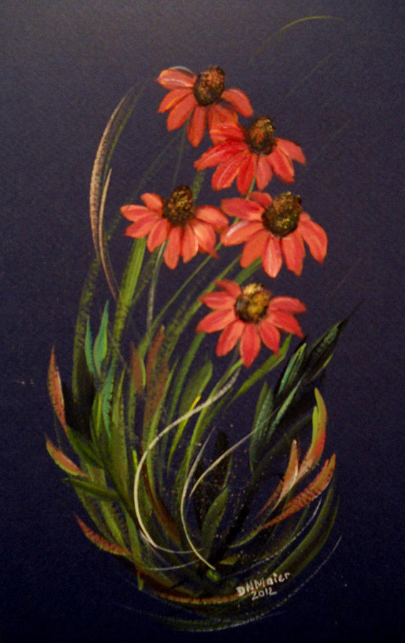 Coneflower Painting by Dorothy Maier