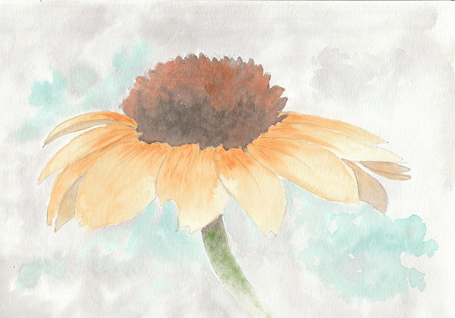 Flower Painting - Coneflower by Tina Zachary