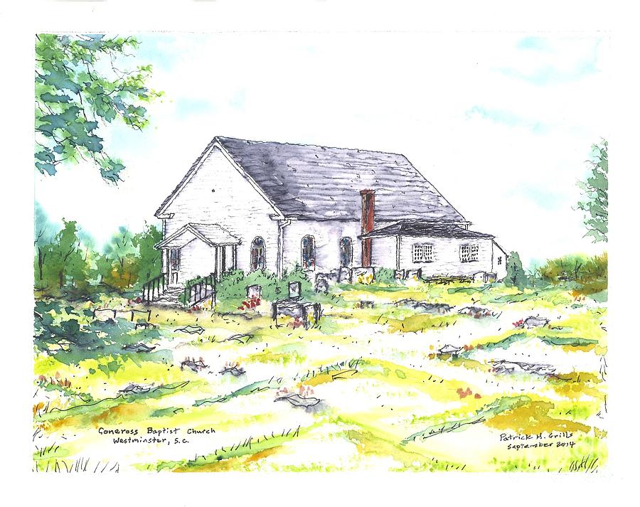 Coneross Baptist Painting by Patrick Grills