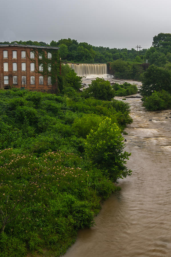 Conestee Mill and Waterfall   Greenville SC Photograph by Willie Harper