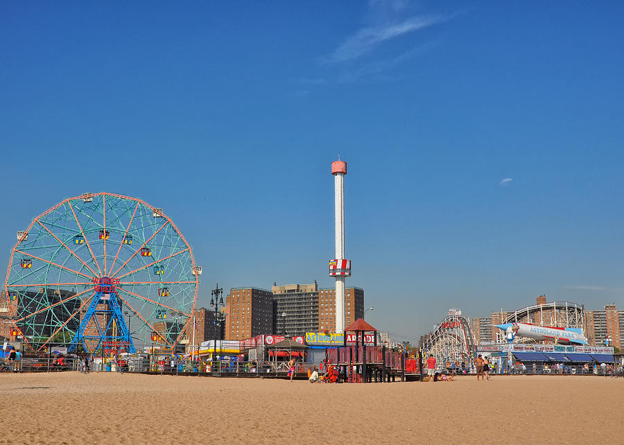 Coney Island Astroland Photograph by Jim Poulos