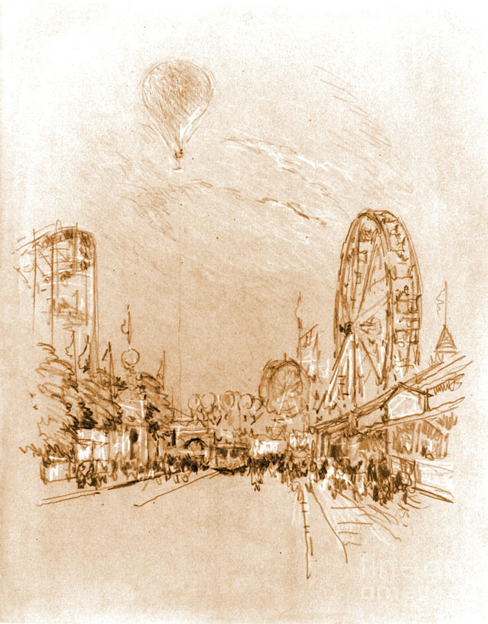 Coney Island Balloon Ride 1904 Photograph by Padre Art