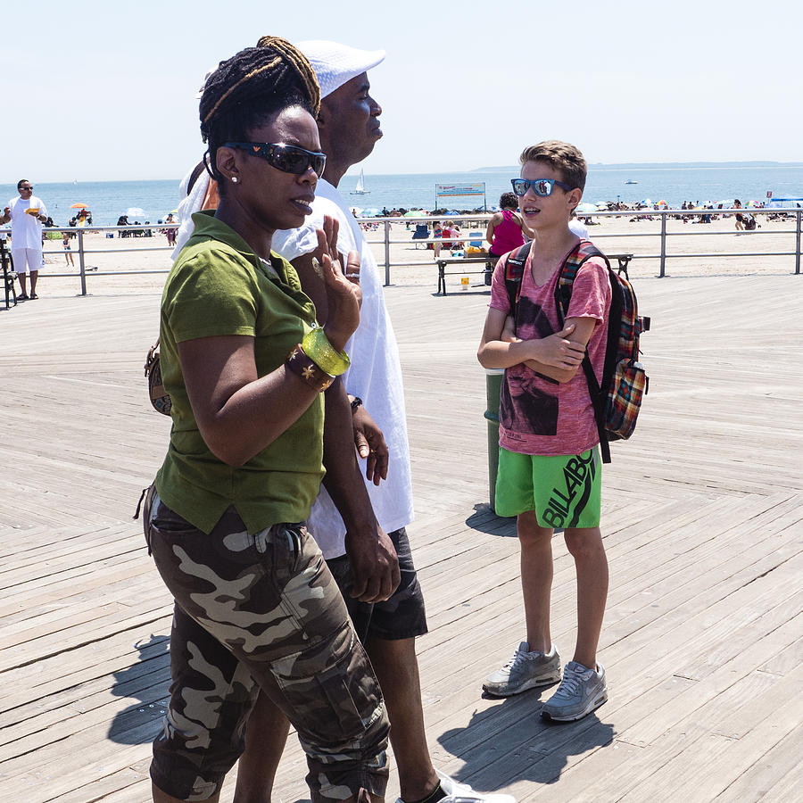 Coney Island Boardwalk July 2014 Photograph by Frank Winters