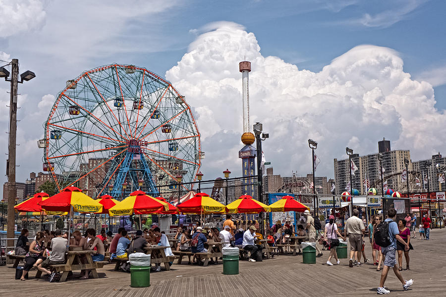 Coney Island Boardwalk June 2013 Photograph by Frank Winters