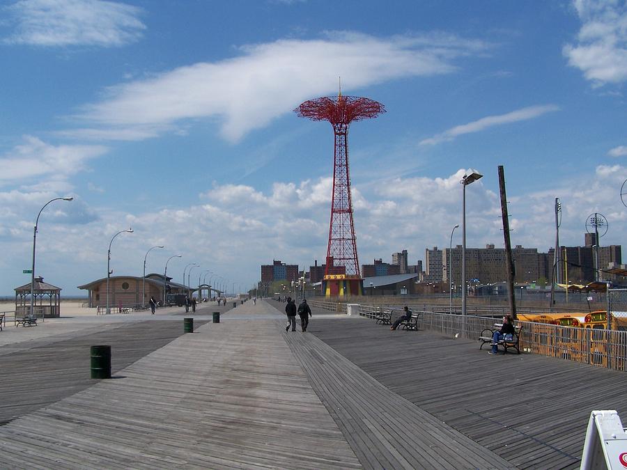 Coney Island Boardwalk Photograph by Kenneth Summers - Fine Art America