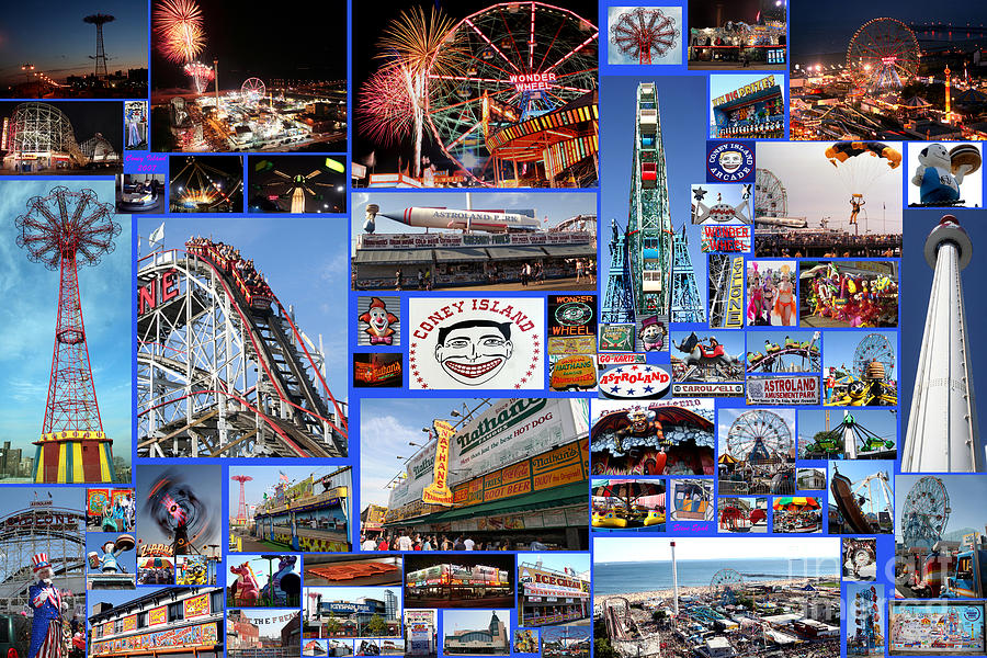 Coney Island Collage Photograph by Steven Spak