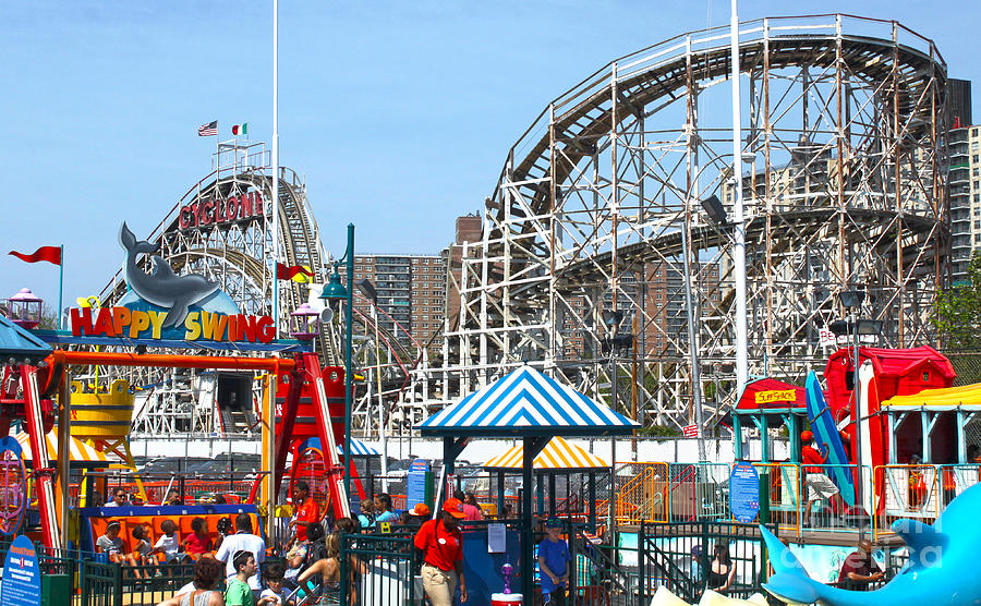 New York Photograph - Coney Island Luna Park by Gregory Dyer