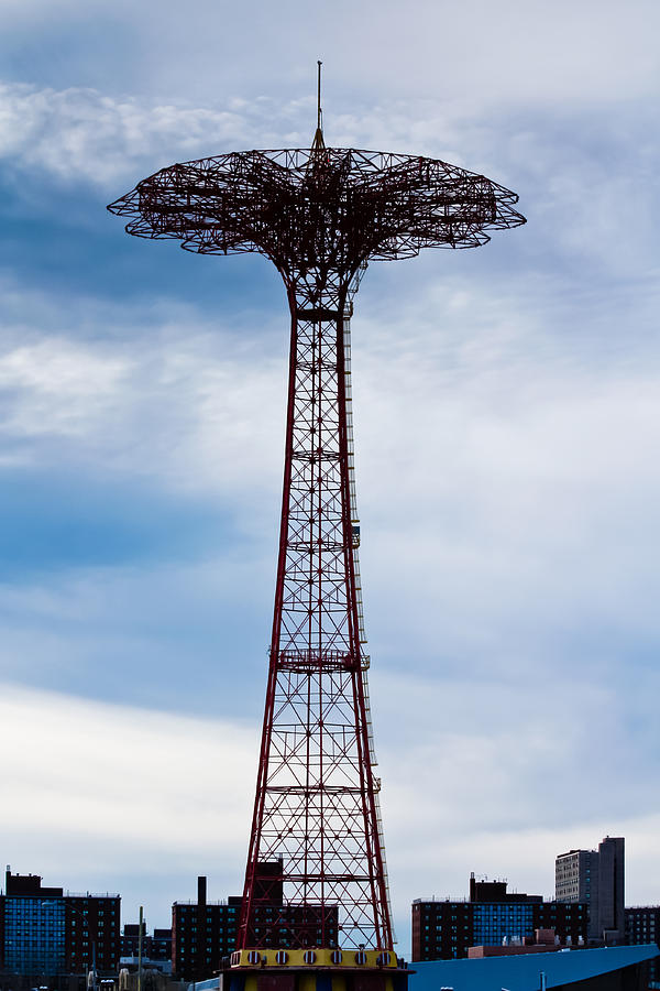 Coney Island Parachute Jump Photograph by Ann Murphy