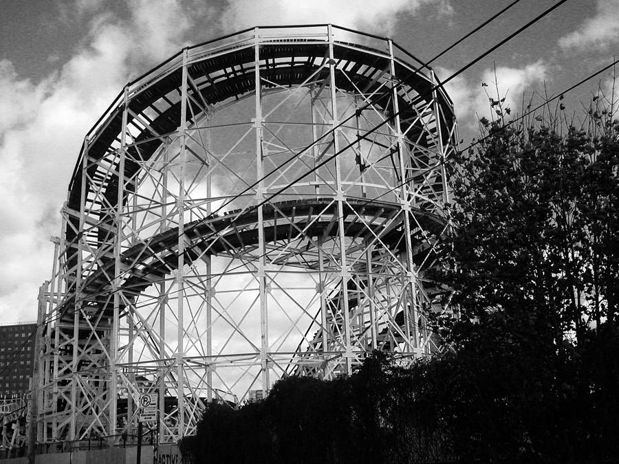 Coney Island Roller Coaster Photograph by Vincent Billotto