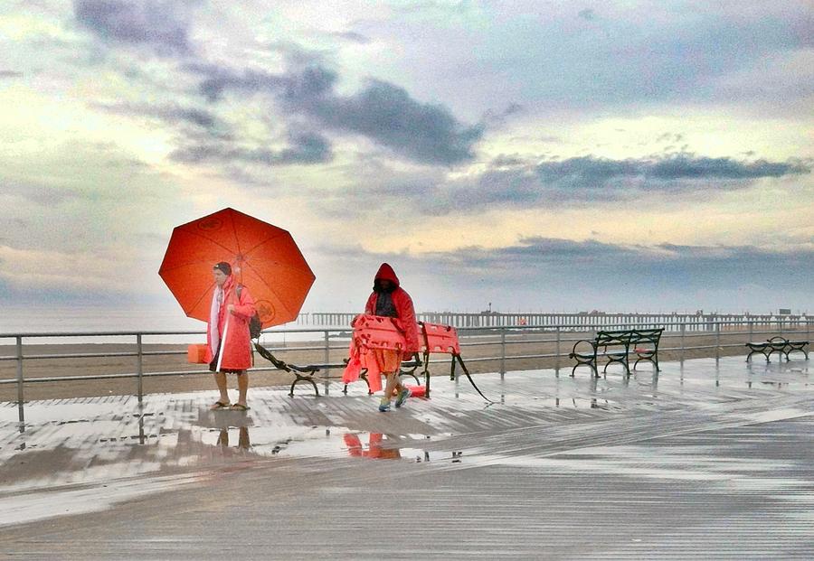 Coney Island Umbrellas  Photograph by Frank Winters