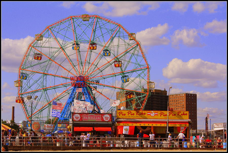 Coney Island Wonder Wheel Photograph by Dora Sofia Caputo Photographic ...