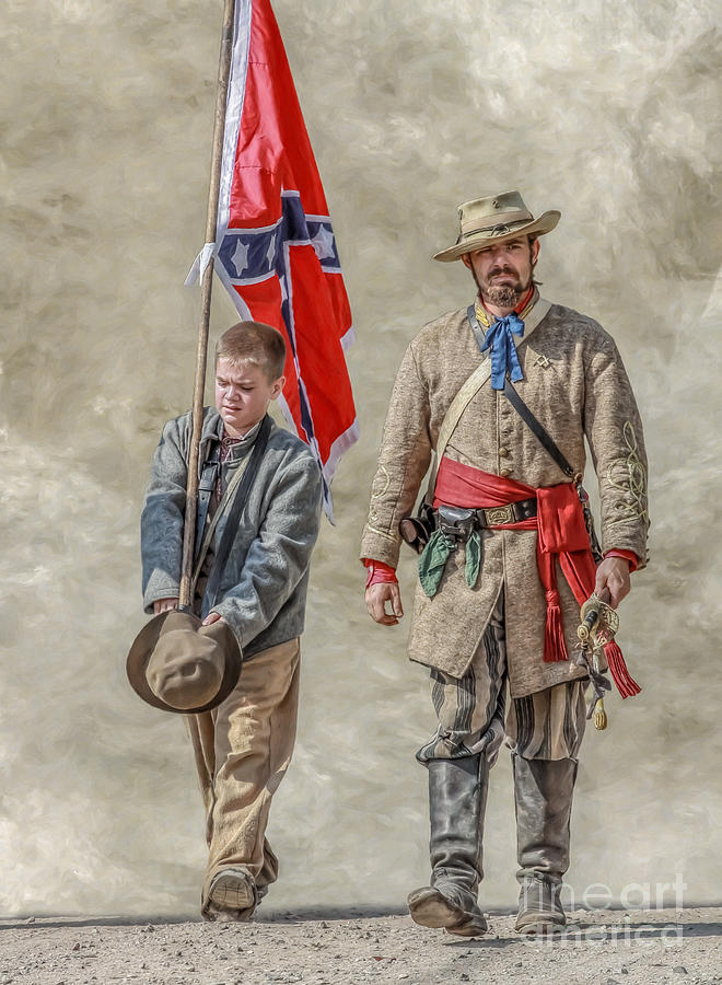 Confederate Soldiers Digital Art - Confederate Sons by Randy Steele