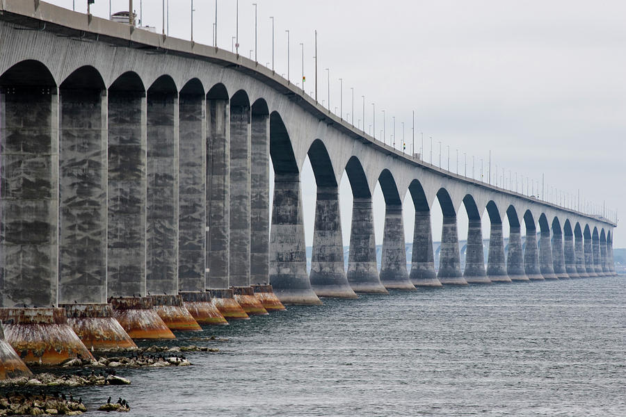 Confederation Bridge At Low Tide Bridge Photograph by Henry Georgi Confederation Bridge At Low Tide Bridge Photograph by Henry Georgi