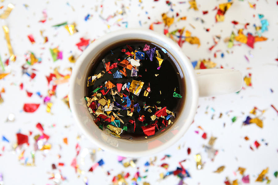 Confetti in Coffee Mug Photograph by Jena Ardell