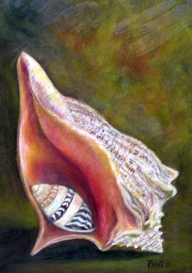 Shell Painting - Confined by Gay Pautz