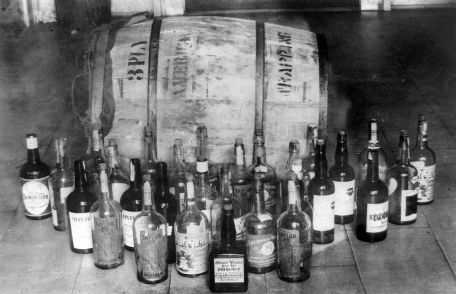 Confiscated Whiskey, 1920s Photograph by Granger