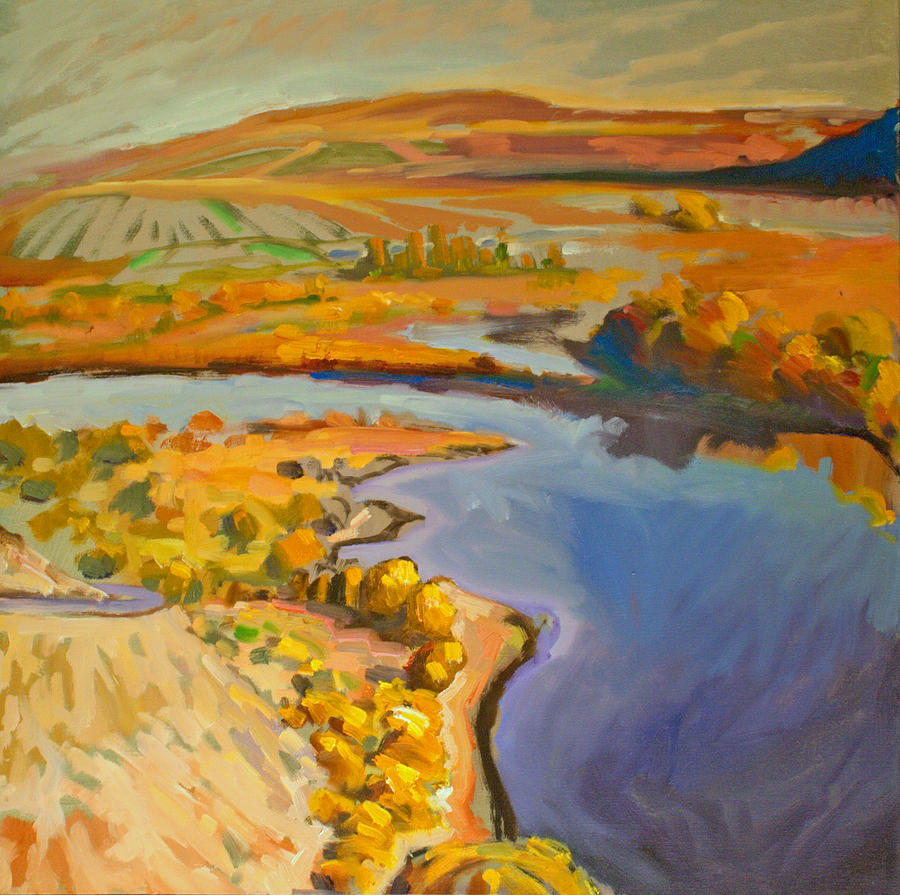 Confluence of the Okanogan Painting by Gregg Caudell