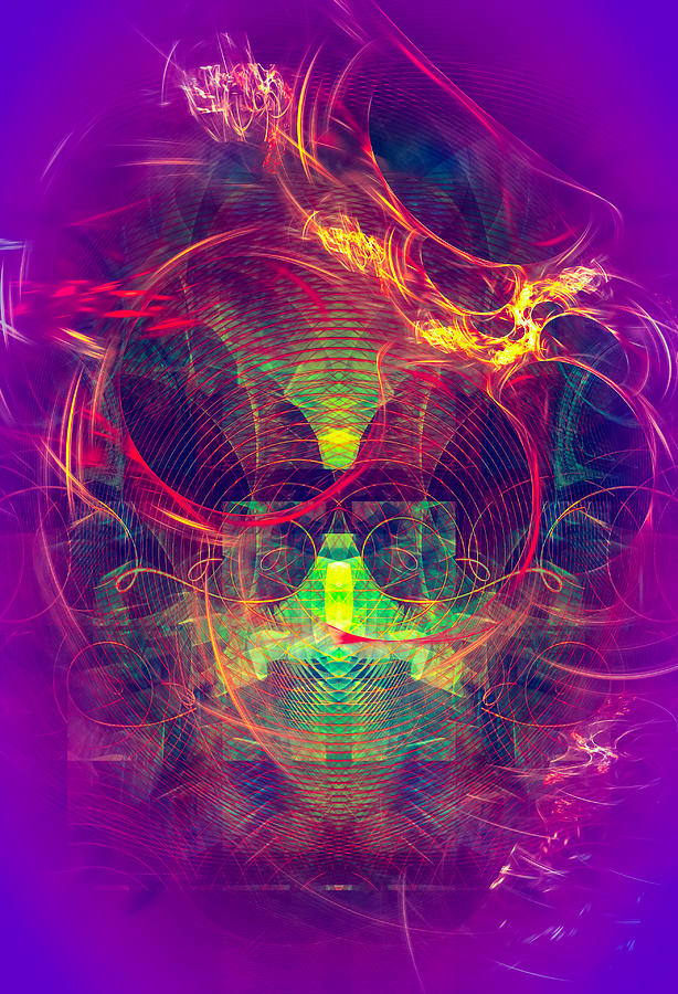 Confused Monkey Digital Art by Modern Abstract
