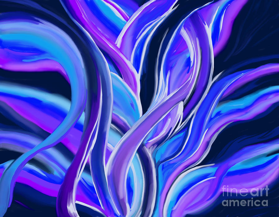 confusion Blue Painting by Tim Gilliland