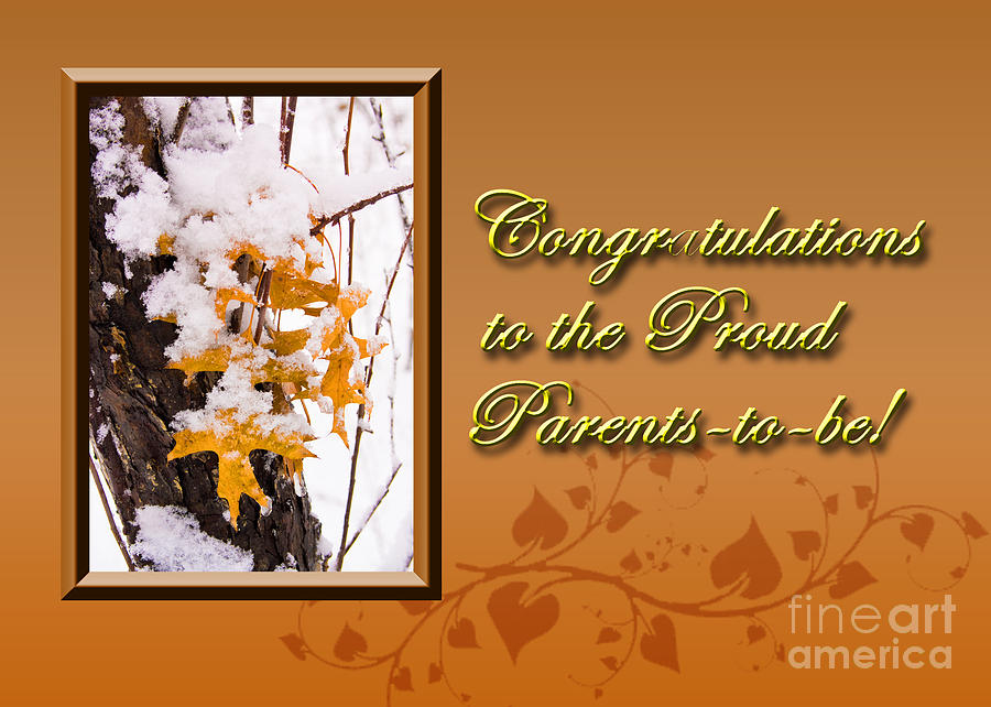 Fall Photograph - Congratulations to the Proud Parents to be Leaves by Jeanette K