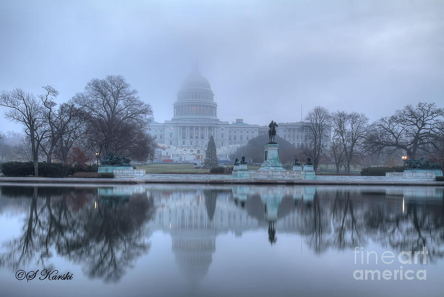 Congress in Fog Photograph by Sue Karski