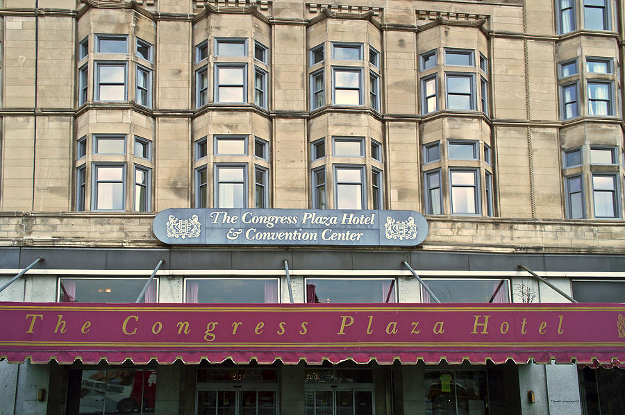 Congress Plaza Hotel Signage Photograph by Thomas Woolworth