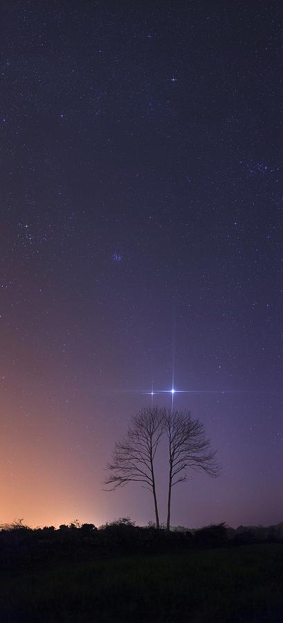 Conjunction Of Venus And Jupiter Photograph by Laurent Laveder/science Photo Library