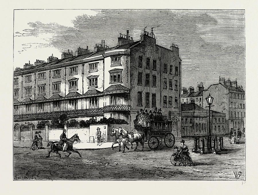 London Drawing - Connaught Place. London, Uk by Litz Collection