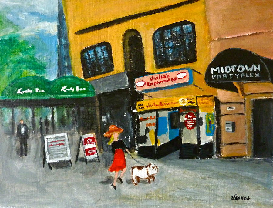 Connecticut Avenue DC Painting by Victoria Lakes