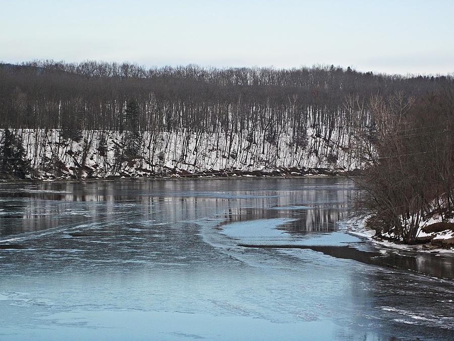 Tree Photograph - Connecticut River Ice by MTBobbins Photography