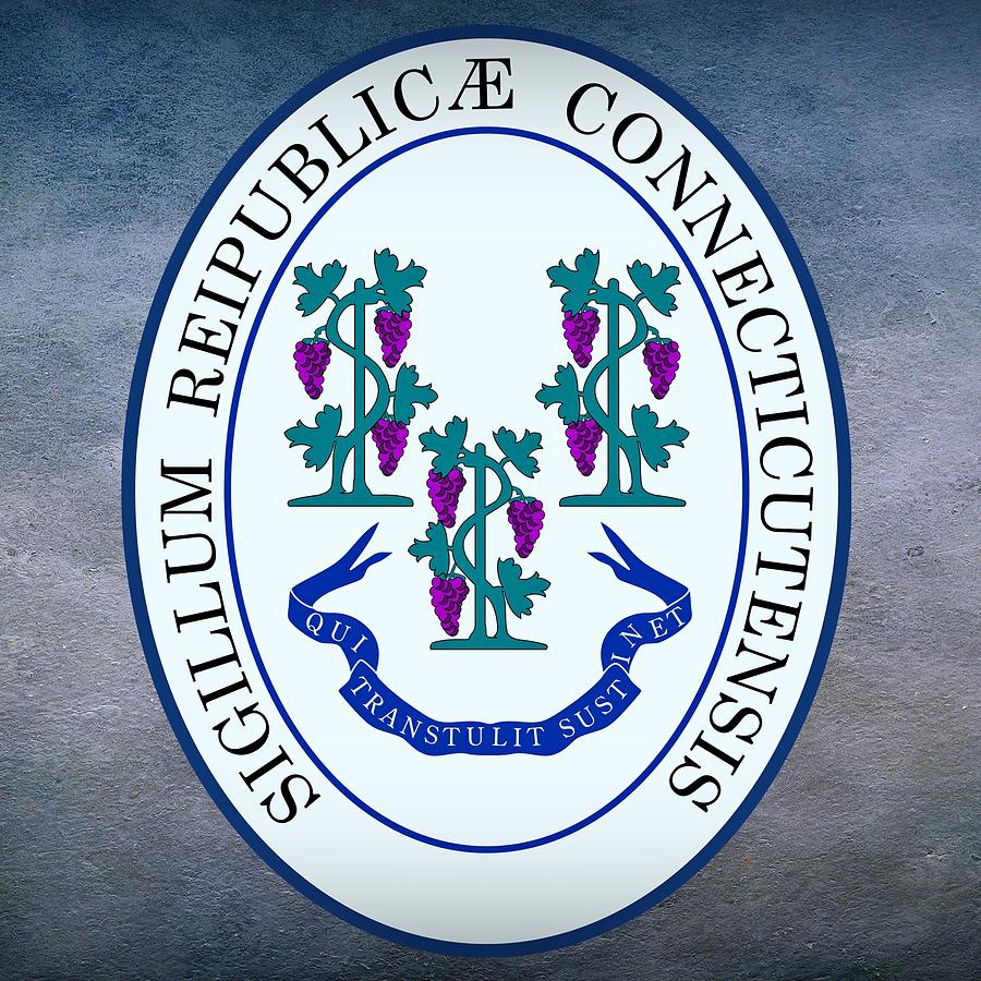 Connecticut State Seal Digital Art by Movie Poster Prints