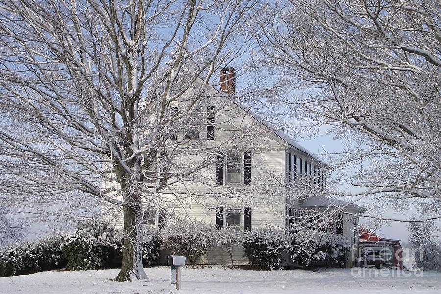 New England Winter Scene Photograph - Connecticut Winter by Michelle Welles