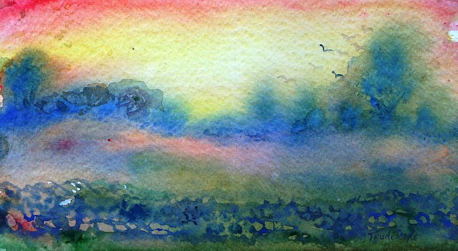 Connemara Sunset  Painting by Trudi Doyle